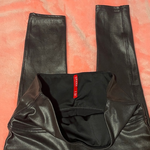 SPANX Pants - SPANX Leather Look, Black Leggings. 
Brand New ~ Never Worn. 
The fit is Amazing